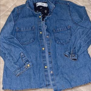 Zara denim shirt